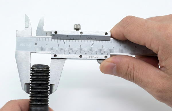 Πως μετράω το μέγεθος μιας βίδας;