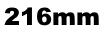 216mm