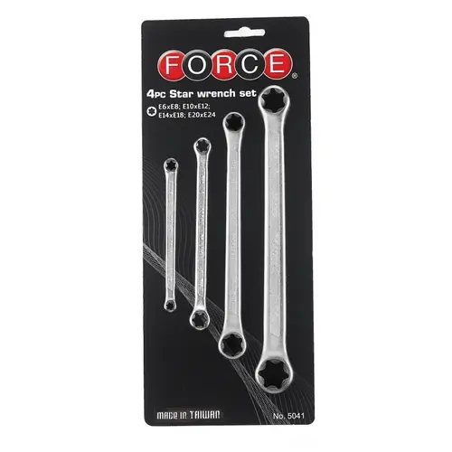 Σετ 4 Κλειδιά Torx E6-E24 Force 5041