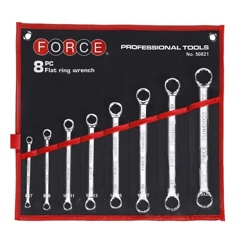 Σετ 8 Πολύγωνα Κλειδιά Ίσια Force 50821
