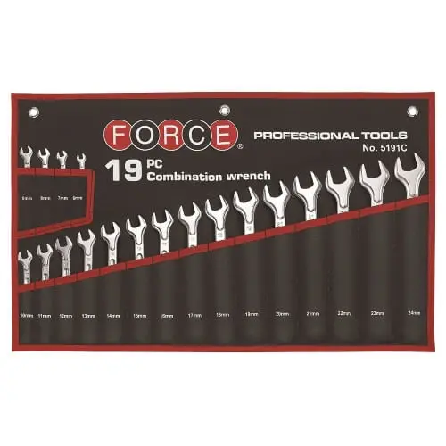 Σετ 19 Γερμανοπολύγωνα Κλειδιά 6-24mm Force 5191C