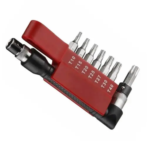 Σετ 8 Μύτες Torx με Τρύπα & Γωνιακό Αντάπτορα 1/4 Force 2081