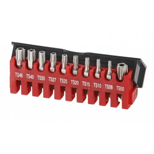 Σετ 10 Μύτες Torx με 5 Γωνίες και Τρύπα 1/4 Force 21013