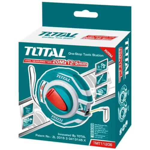 Μετροταινία 20m Μεταλλική Total (TMT11206)