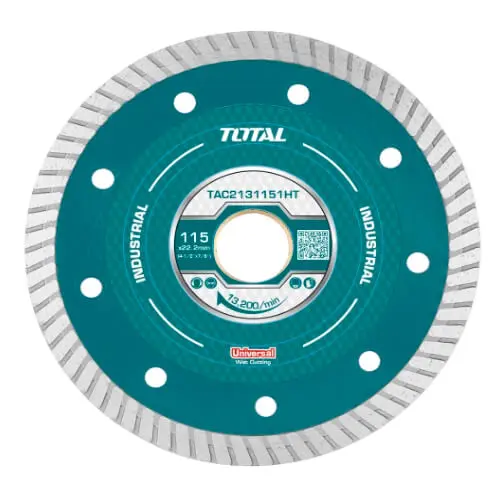 ΔΙΑΜΑΝΤΟΔΙΣΚΟΣ UNIVERSAL ΥΓΡΑΣ ΚΟΠΗΣ 115MM ΛΕΠΤΟΣ TOTAL TAC2131151HT