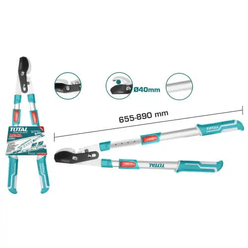Ψαλίδα Κλάδου Τηλεσκοπική με Bypass 65-85cm Total (THTA1527406)