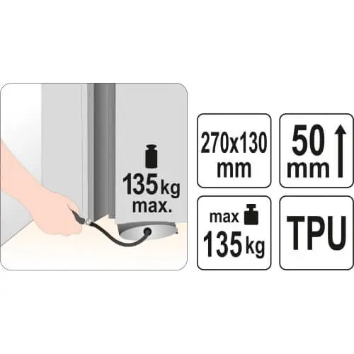 Ανυψωτικό Αέρος 135Kg 27x13 Yato (67383)