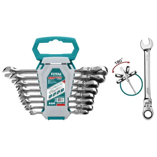 ΣΕΤ 8 ΓΕΡΜΑΝΟΠΟΛΥΓΩΝΑ ΚΑΣΤΑΝΙΑΣ ΜΕ ΣΠΑΣΤΗ ΚΕΦΑΛΗ TOTAL (THT102RK586)