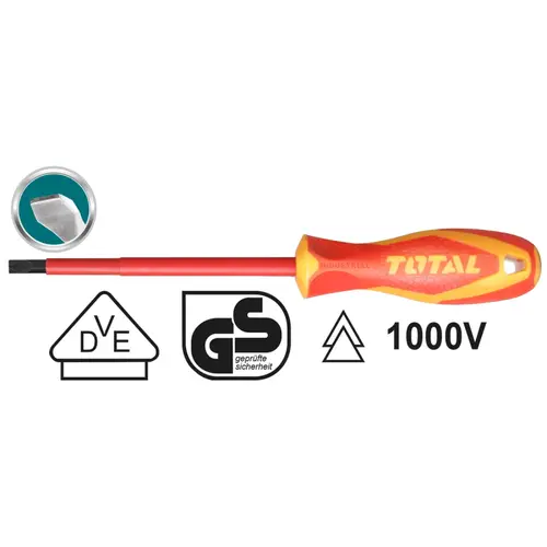 Κατσαβίδι Μαγνητικό 1000V 4 Χ 100mm Total THTIS4100