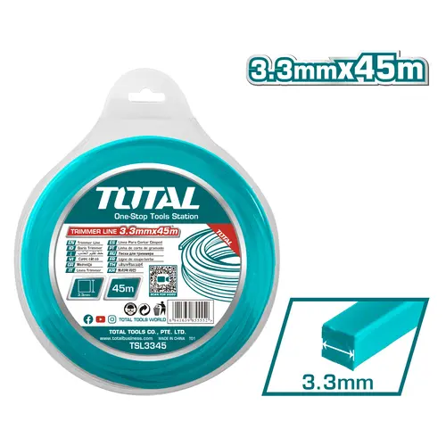 Μεσινέζα Τετράγωνη 3.3mm - 45m Total (TSL3345)