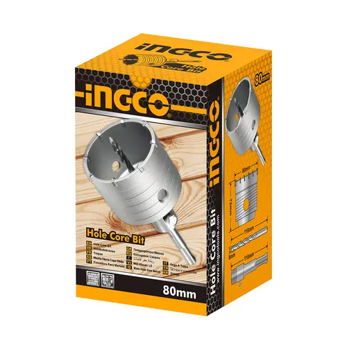 Διαμαντοκορώνα Μπετού 80mm Sds-Plus Ingco (HCB0801) — εικόνα 2