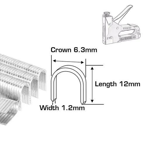 Διχάλα U Καλωδίων 12mm Καρφωτικού Ingco (STS0412) — εικόνα 2