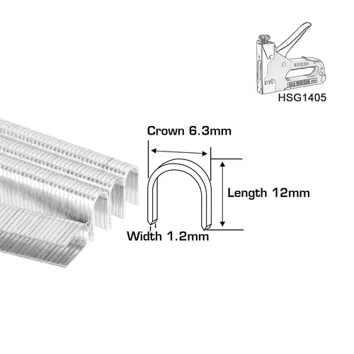 Διχάλα U Καλωδίων 12mm Καρφωτικού Ingco (STS0412) — εικόνα 3