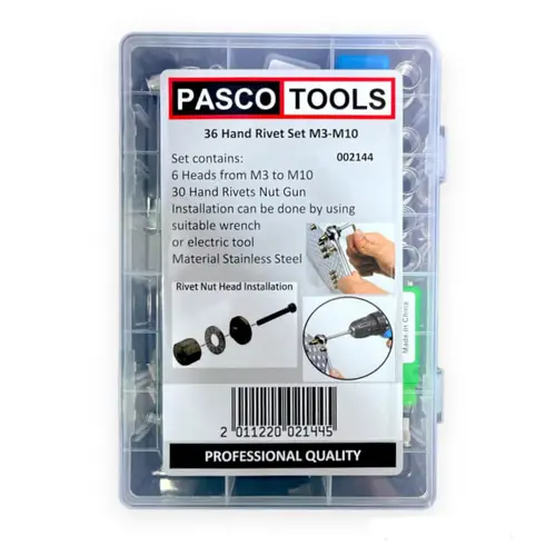 Σετ Πριτσιναδόροι χειρός και πριτσίνια M3-M10 Pasco 2144