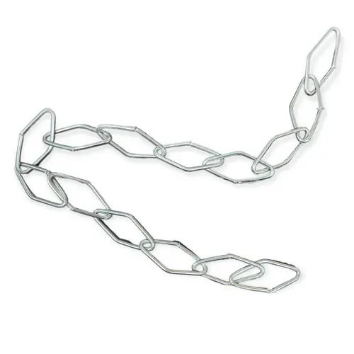 Μεταλλική Αλυσίδα Ρόμβος για Πολύφωτα 20x40mm 3mm 50cm Νίκελ