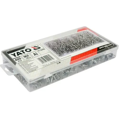 Σετ 400 Πριτσίνια Αλουμινίου Yato (36420)