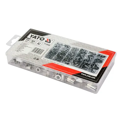 Σετ 150 Πριτσίνια Αλουμινίου Yato (36460)