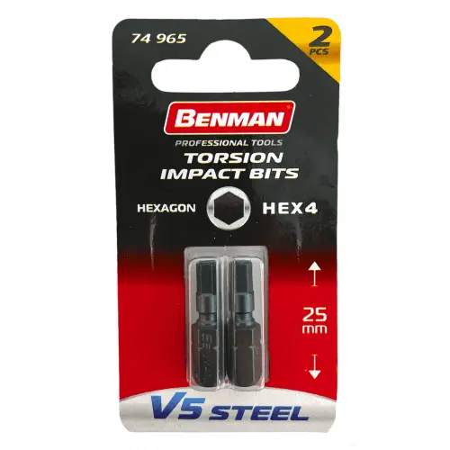 Σετ 2 Μύτες Άλλεν 25mm Benman