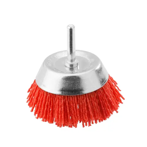 Nylon Βούρτσα Καμπάνα 75mm με Άξονα για Δράπανο Ingco (WB30755)
