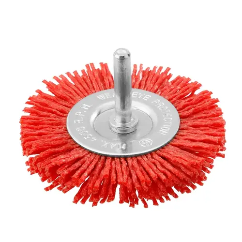 Nylon Βούρτσα 100mm με Άξονα για Δράπανο Ingco (WB41005)