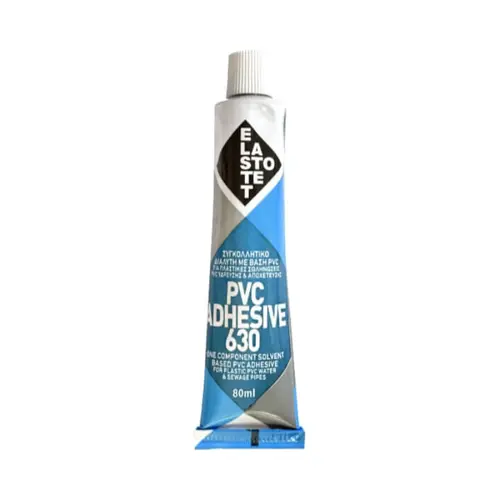 Κόλλα PVC Διάφανη για Σωλήνες 80ml Elastotet