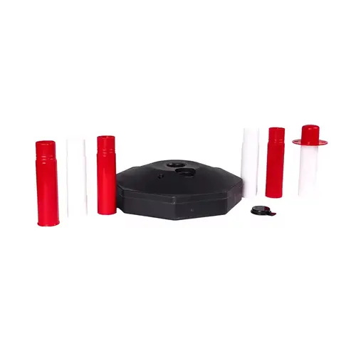 Κολώνα σήμανσης Πλαστική (PVC) Κόκκινη - Λευκή 90cm Cresman