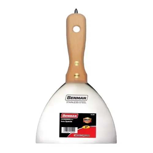 Σπάτουλα Γυψοσανίδας inox 125mm με Μύτη Benman (70599)