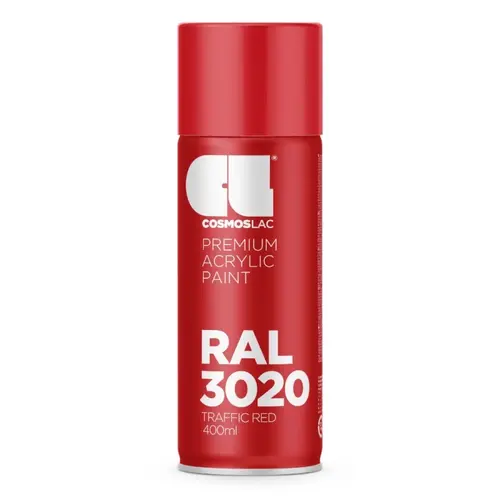 Σπρέι Ακρυλικό Κόκκινο Ral 3020 Cosmoslac