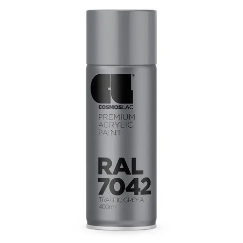 Σπρέι Ακρυλικό Γκρι Ral 7042 Cosmoslac