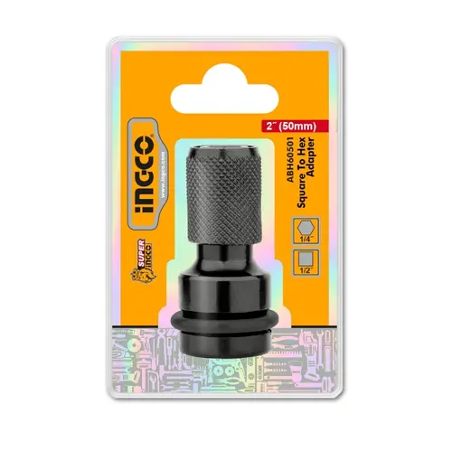 Αντάπτορας με Υποδοχή 1/2'' και Έξοδο 1/4'' για Μύτες Ingco (ABH60501)
