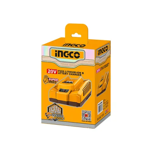 Ταχυφορτιστής για Μπαταρίες Li-ion 20V Ingco (FCLI20411)