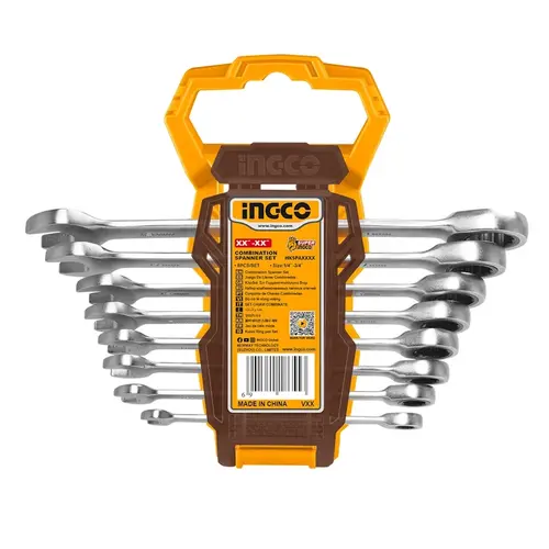 Σετ 8 τεμ. Γερμανοπολύγωνα Καστάνιας 8-19mm Ingco (HKSPAR1082)