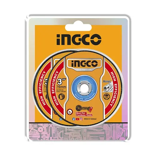 Δίσκοι Κοπής & Λείανσης Σιδήρου 76mm Σετ 5τεμ. Ingco (MCD303768)