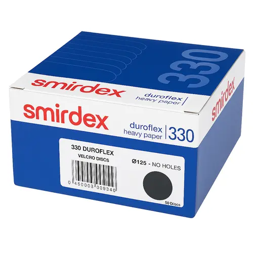 Δίσκος Velcro Κόκκινος 125mm Χωρίς Τρύπες Smirdex