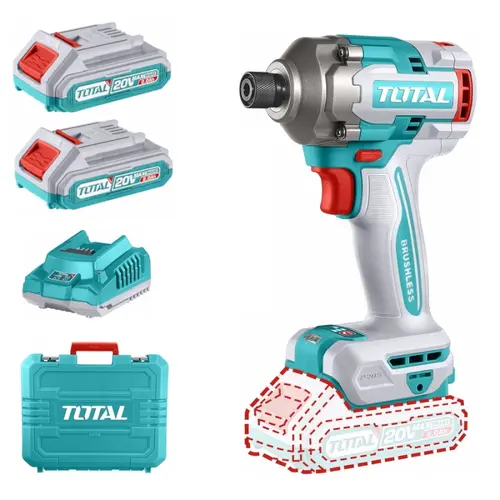 Κατσαβίδι Παλμικό 20V 2x2Ah Total (TIRLI2028E)