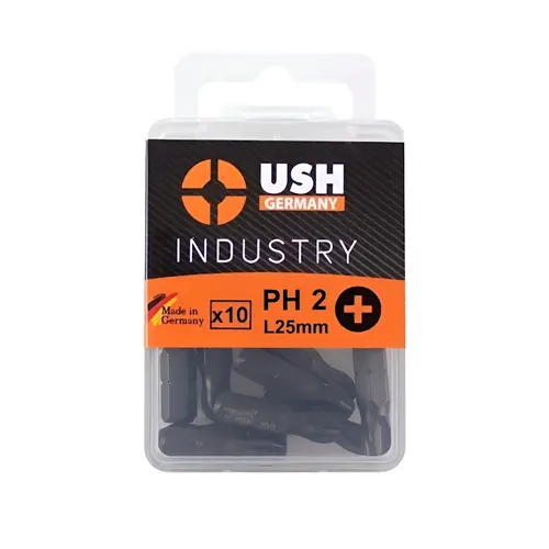 Μύτες Σταυρού PH2x25mm 10Τεμ. USH