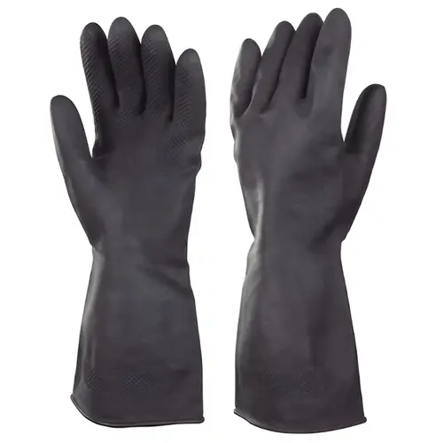 Γάντια Βιομηχανικά Latex Μαύρα XL