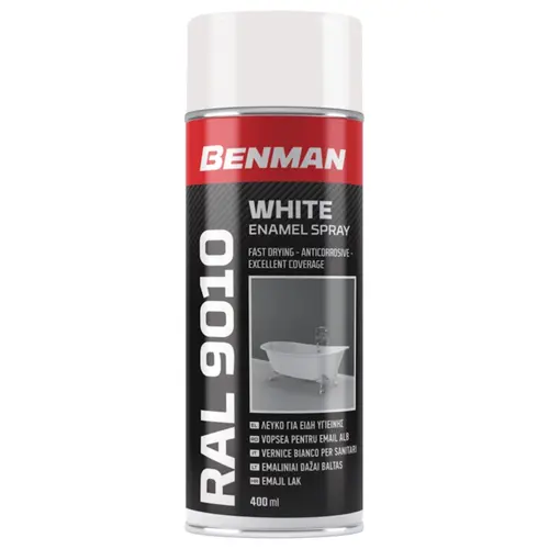Σπρέι Λευκό για Είδη Υγιεινής 400ml Benman (28614)