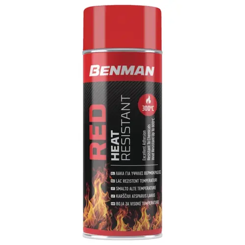 Σπρέι Πυράντοχο 300°C Κόκκινο 400ml Benman (33497)