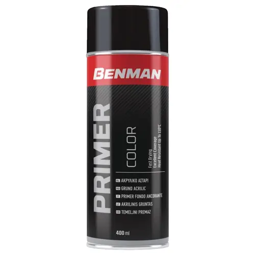 Αστάρι Ακρυλικό 400ml Μαύρο Benman (43573)