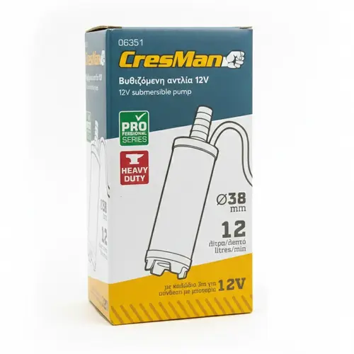 Υποβρύχια Αντλία Μετάγγισης 12V Cresman (06351)