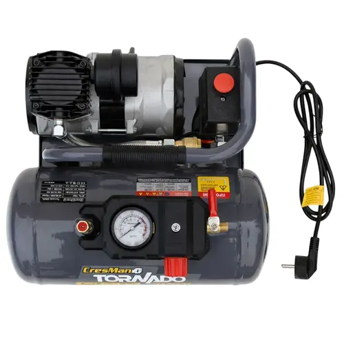 Αεροσυμπιεστής Αθόρυβος 6Lt 1Hp Cresman Tornado (206SL)