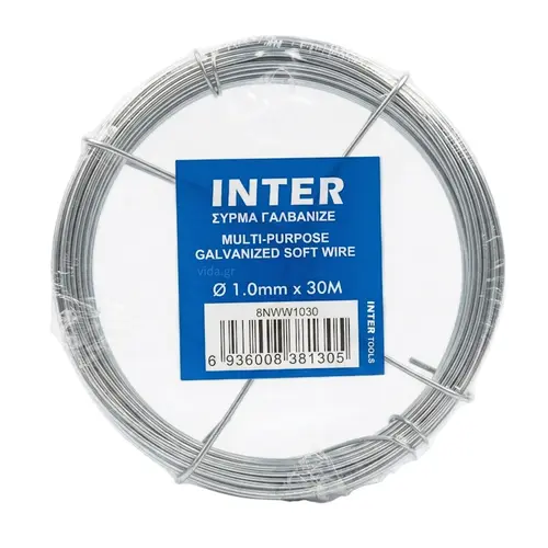 Σύρμα Δεσίματος Γαλβανιζέ 1mm x 30m Inter (8NWW1030)