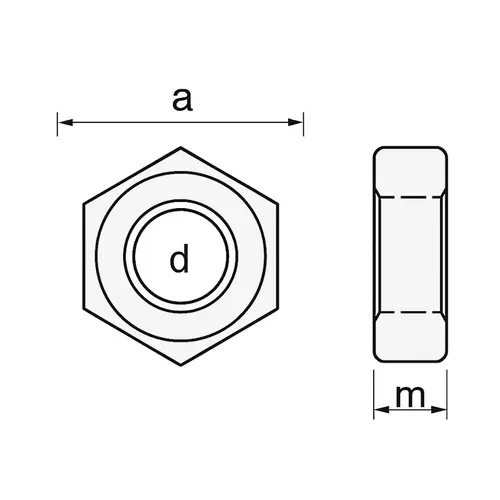 Παξιμάδια Εξάγωνα Inox A2 DIN 934