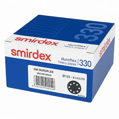 Δίσκος Velcro Κόκκινος 125mm 8 Τρύπες Smirdex