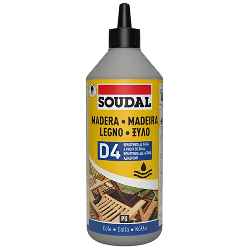 Αδιάβροχη Ξυλόκολλα Πολυουρεθάνης 750gr D4 Soudal