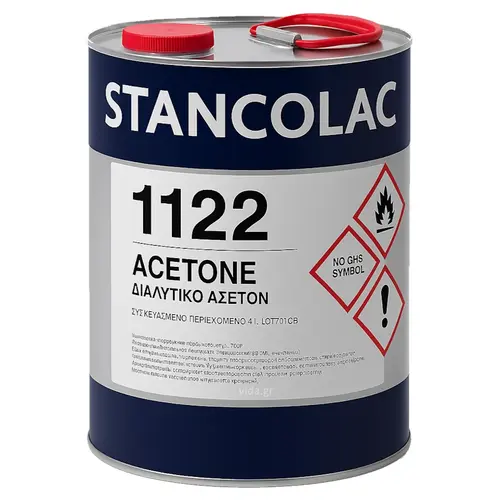 Διαλυτικό Ασετόν 4Lt Stancolac (1122)