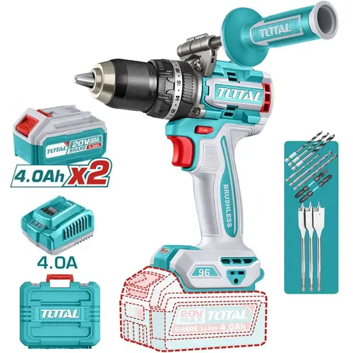 Δραπανοκατσάβιδο Κρουστικό 20V 2x4Ah 96Nm Total (TIDLI209686E)