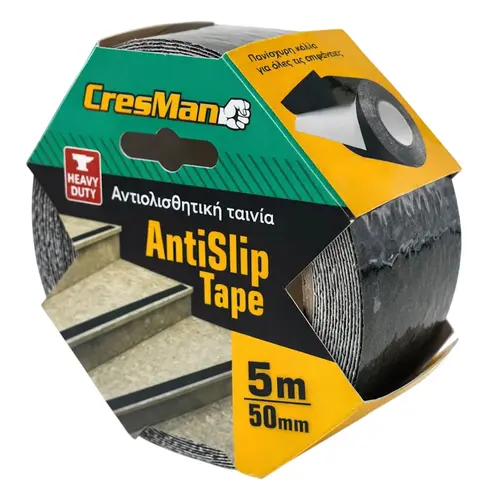 Ταινία Αντιολισθητική 50mm x 5m Μαύρη Cresman (02278)