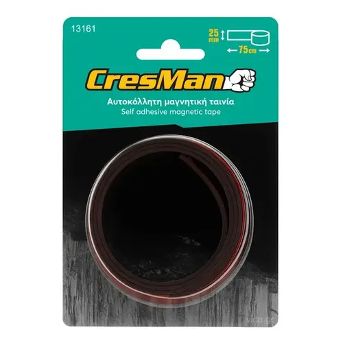 Μαγνητική Αυτοκόλλητη Ταινία 25mm x 75cm Cresman (13161)